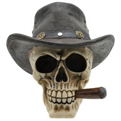 DAS Novelty P754705 Skull with Cowboy Hat and Cigar 1