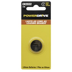 PowerDrive PDCR20321B 2032 3V Lithium Button Battery 1 Pack 1
