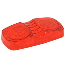 RoadPro RP-9007R/1 4x2 Double Bubble Snap-Lock Replacement Lens Red 1