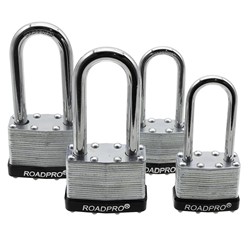 RoadPro RP20LK003 4pc Steel Padlock Set 5ct PDQ 1