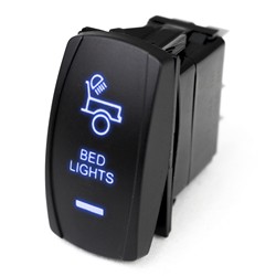 Race Sport RSLE39B LED Rocker Switch w/ Blue LED Radiance 1