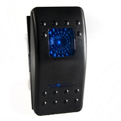 Race Sport RSRP12VB LED Rocker 12V Switch (Blue) 1