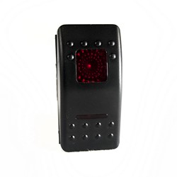 Race Sport RSRP12VR LED Rocker 12-Volt On/Off Switch (Red) 1