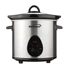 Brentwood 3 Quart Slow Cooker in White