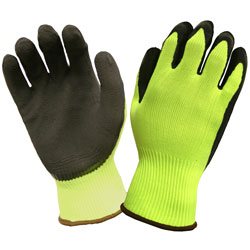 CORDOVA SP3991XL Hi-Visibility Lime Latex Palm Glove X-Large 1