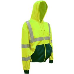 CORDOVA SPSJ401XLG Cor-Brite Poly-Fleece Class 3 Hooded Sweatshirt X-Large 1