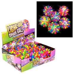 Toy Stack TBARBSPI 4 inch LightUp Rainbow Spiky Ball 1