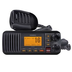 Uniden UM385BK Marine 25 Watt Fixed Mount CB Radio with DSC - Black 1