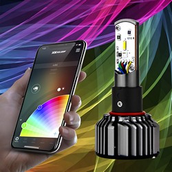 XK Glow XK0450039007 9007/HB5 2 IN 1 LED HL BULB KIT BT RGB 1
