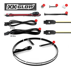 XK Glow XKWHEELKIT WHEEL RING LIGHT KIT 4PC 15 .in APP CON 1