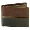 American Bison 1727BR BIFLD RODEO WALLET CROC PRNT BR