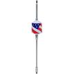 Wilson Antennas 305FLAG T2000 Series Mobile CB Trucker Antenna with 10 Shaft White w/US Flag