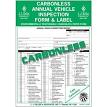J.J. Keller 400MP Carbonless Annual Vehicle Inspection Report with Label