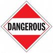 J.J. Keller 40493 Dangerous Placard