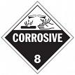 J.J. Keller 40499 Corrosive Class 8 Placard