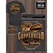 True Line 4113MD CHANGES ss tee COPPERHEAD WHISKEY charc