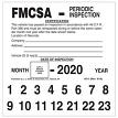 J.J. Keller 4911 FMCSA PERIODIC INSPECTION LABEL