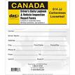 J.J. Keller 614JJ Drivers Daily Carbonless Looseleaf Logbook with DVIR for Canada