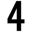 J.J. Keller 61605 Number 4 White Vinyl Adhesive Label 12