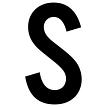 J.J. Keller 61629 Letter S White Vinyl Adhesive Label 12