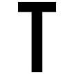 J.J. Keller 61630 Letter T White Vinyl Adhesive Label 12