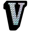 RoadPro 78104D V Prism Style Adhesive Letter