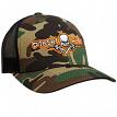 Diesel Life 81101389 OSFA Richardson Snap Back Hat Camouflage/Black with Neon Orange