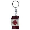 Jenkins Souvenirs 89974JE CAN KEYCHAIN METAL FLAG