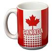 Jenkins Souvenirs 89992JE CAN MUG 15oz DOT MATRIX CANADA