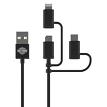 Harley Davidson Merchandise 9526 3\\\' Harley Davidson 3-In-1 USB Braided Cable