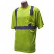 BlackCanyon Outfitters BCOHVSSTL BCO SS PKT T W/RFLCTV TAPE/HIVIS/LIME L