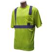BlackCanyon Outfitters BCOHVSSTXL BCO SS PKT T W/RFLCTV TAPE/HIVIS/LIME XL