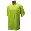 BlackCanyon Outfitters BCOSSTYXL NON RATED SS POCKET TEE HIVIS/ LIME XL