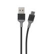 Scosche CA4BYSP Strikeline USB-A - USB-C Cable 4ft BK/GY