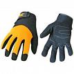 Boss / Cat Gloves CAT012215J Synthetic Palm Glove with Yellow Spandex Back Jumbo