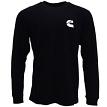 Cummins CMN4777 Cummins Unisex Long Sleeve T-shirt Black All Cotton Tee CMN4776 - Large