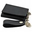 LI CWT 4.25 Trifold Leather Wallet with 12 Chain