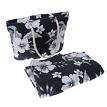 Easter Island Mercantile EIBTOWELVEL Beach Bag and Towel Set Black