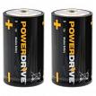 PowerDrive LR20 D Alkaline Batteries 2-Pack