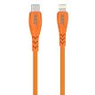 MobileSpec MB06824 7' Hi Vis Lightning to C Cable Orange