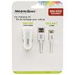 MobileSpec MB20CDCSW Car Charging Kit White
