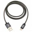 MobileSpec MBS06275 3\' Lightning to USB Charge & Sync Metal Cable Graphite