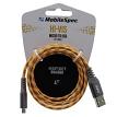 MobileSpec MBSHV0413 HiVis 4ft Micro Cable Orange