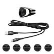 MobileSpec MBSV03101 6ft USB-C&trade; Cable Phone Mount Blk