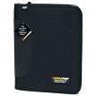 RoadPro ORGZBK Deluxe Organizer w/Log Book Holder & Slide Rule - Black Zippered 8.
