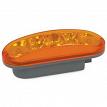 RoadPro RP6064ASMD LED 6.5 x 2.25 Oval Diamond Lens Sealed Light 7 LEDs/ Amber