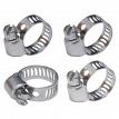 RoadPro RPHC-04 1/4 to 5/8 Adjustable Metal Hose Clamps - 4-Pack