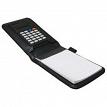 RoadPro RPPT6747-5 4 x 6 Bottom Open Note Pad Holder with Calculator - Black