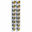 RoadPro RPSL28LED Posi-View LED SS Air Cleaner Sealed Light Assembly - 8 Amber Light