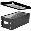 Vaultz SNS01524 Snap N Store DVD Storage Box Black